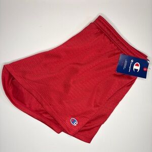 New Champion Red Athletic Mesh Shorts